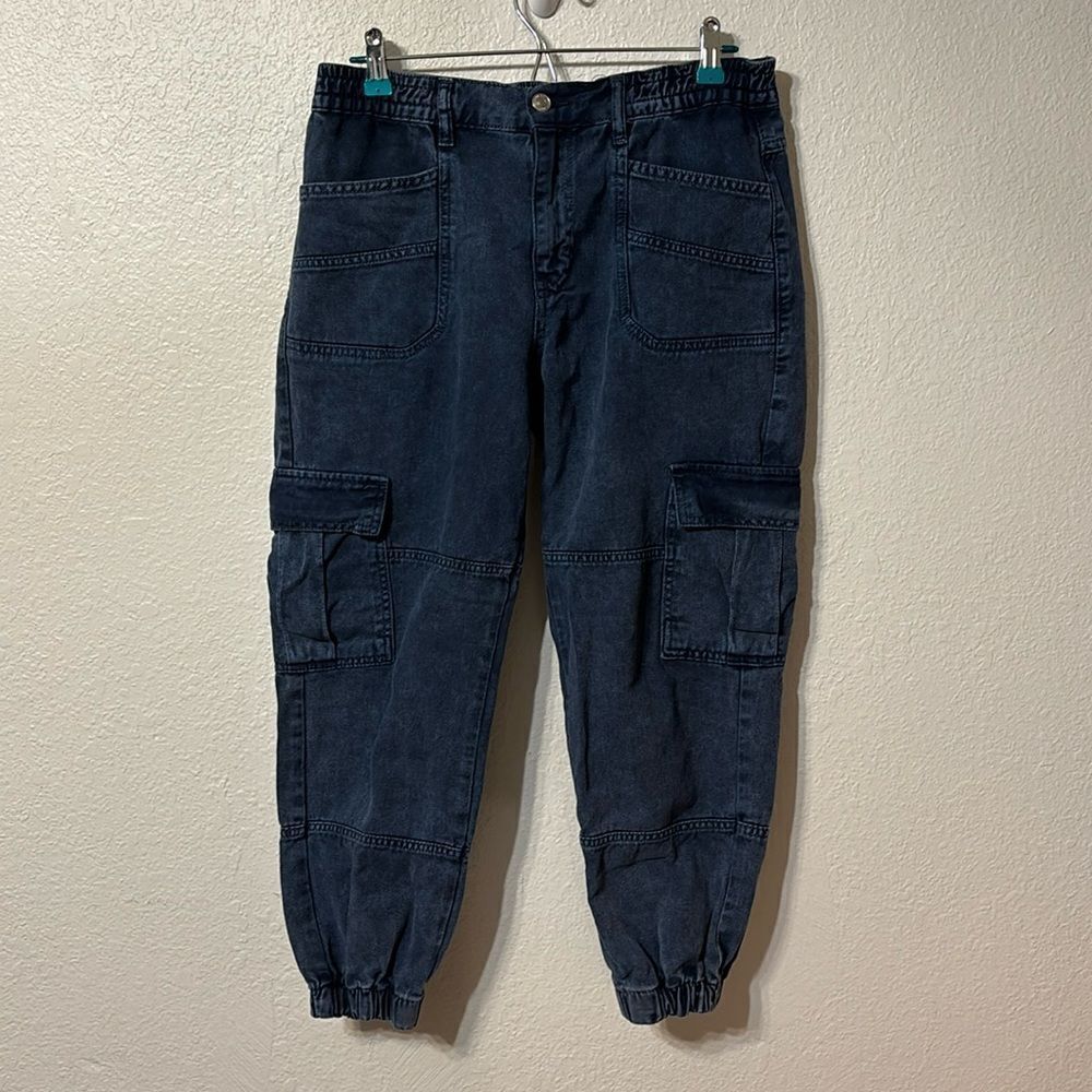 Free People Denim Cargo Joggers Small